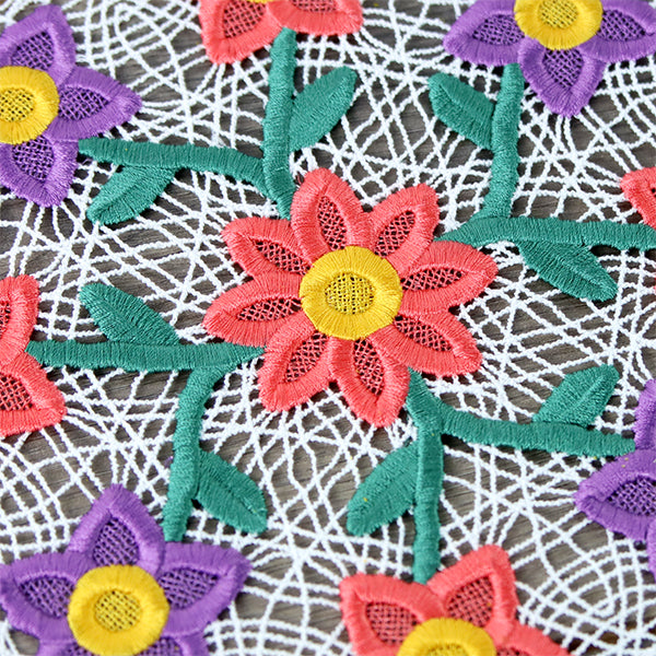 Wild Blooms Doily (Battenburg Lace)