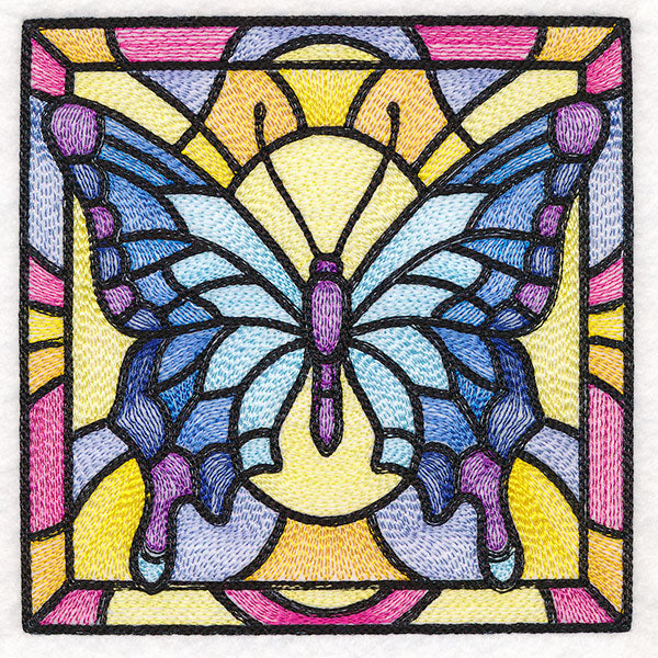 Stained Glass Garden - Butterfly 1