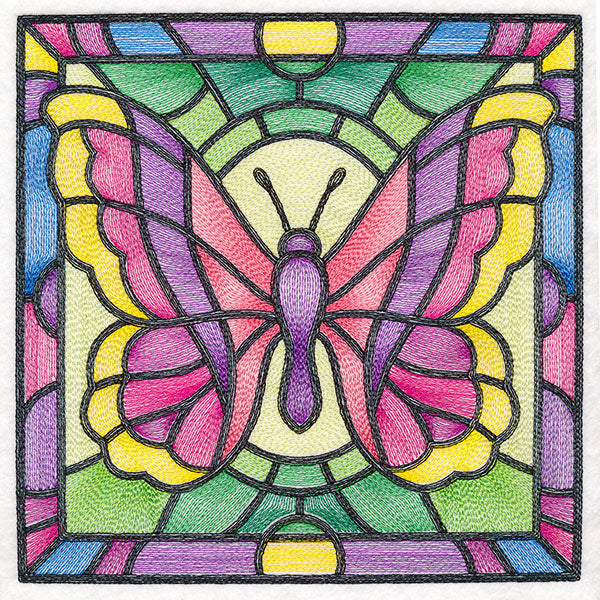 Stained Glass Garden - Butterfly 2