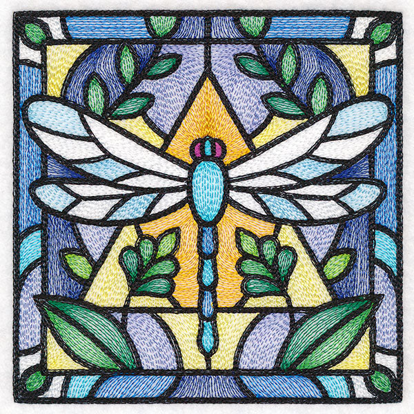 Stained Glass Garden - Dragonfly