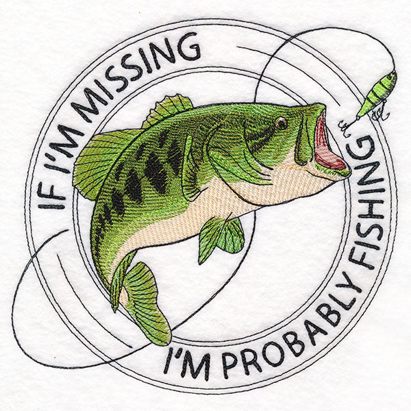 I'm Probably Fishing Stamp