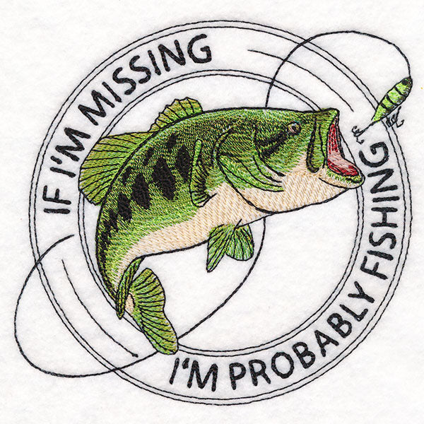 I'm Probably Fishing Stamp