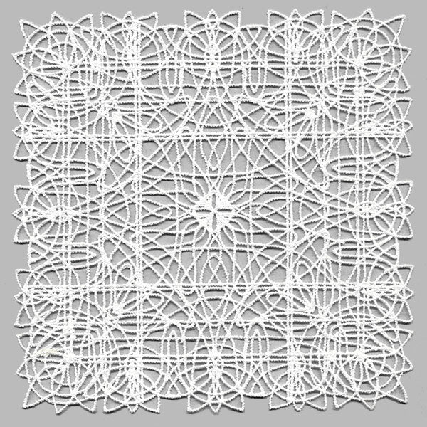Fancy Lace Decor - Square (Battenburg Lace)