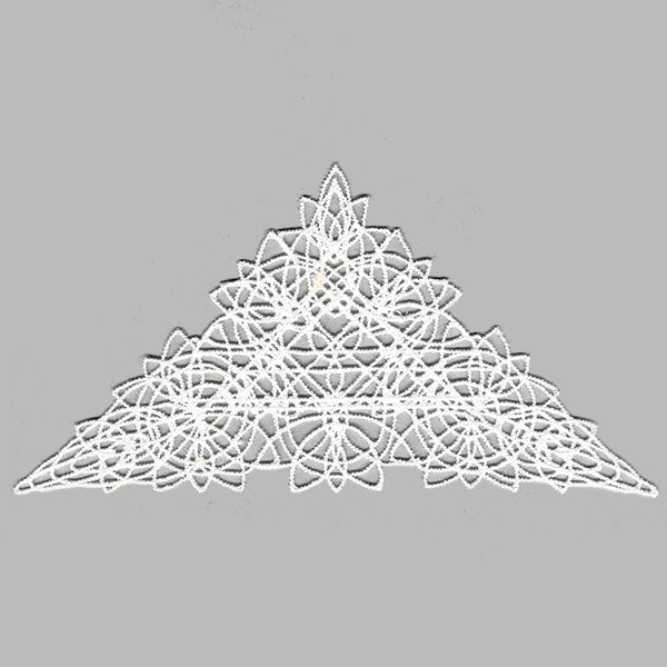 Fancy Lace Decor - Triangle (Battenburg Lace)