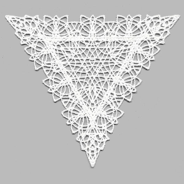 Fancy Lace Decor - Isosceles Triangle (Battenburg Lace)