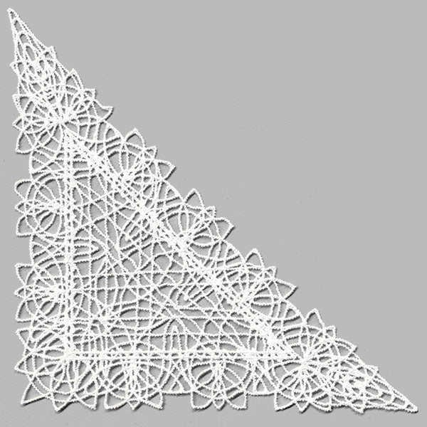 Fancy Lace Decor - Corner (Battenburg Lace)