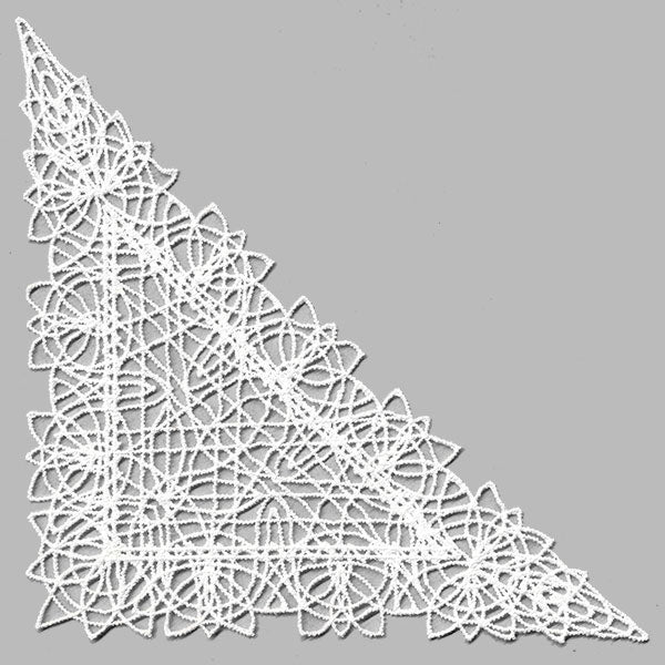 Fancy Lace Decor - Corner (Battenburg Lace)