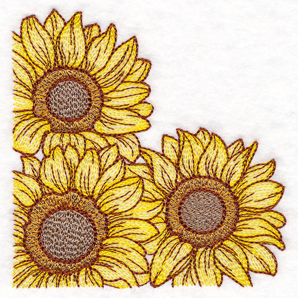 Glorious Sunflower Corner