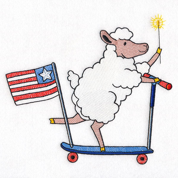 Americana Farm Parade - Sheep on Scooter