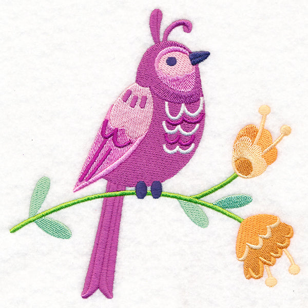 Summer Fun Bird and Flowers 4