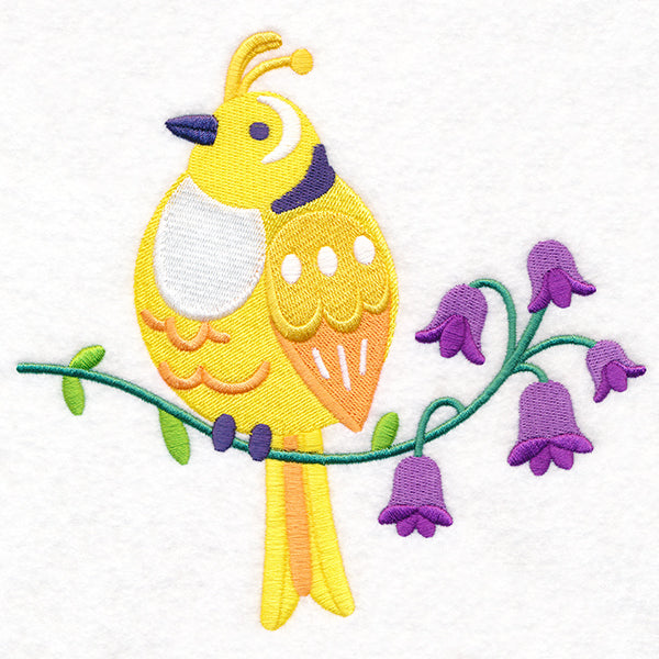 Summer Fun Bird and Flowers 3