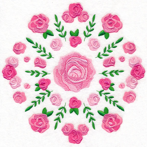 Mesmerizing Rose Medallion