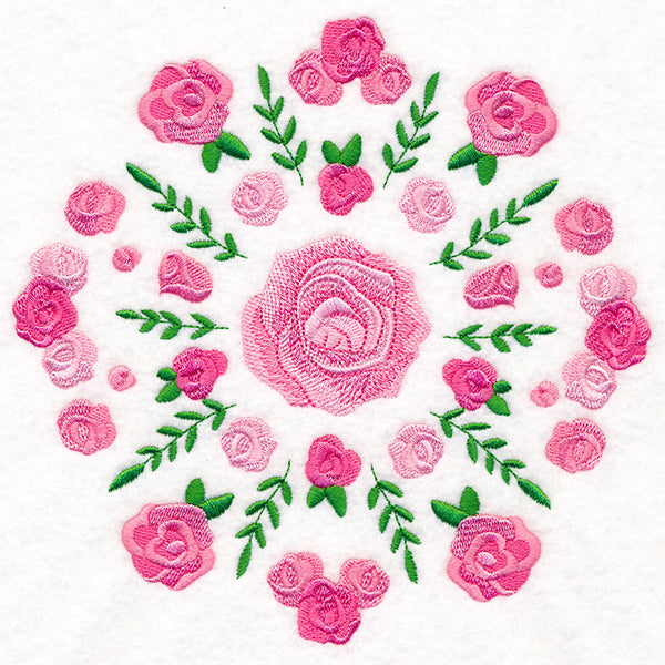 Mesmerizing Rose Medallion