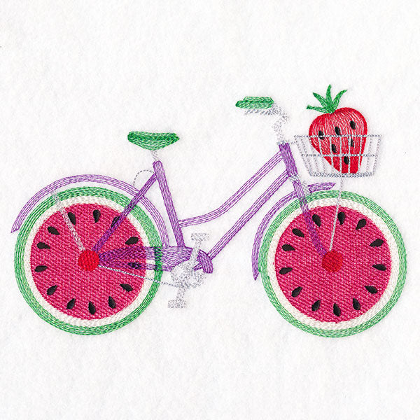 Fruit and Flowers Bicycle - Watermelon