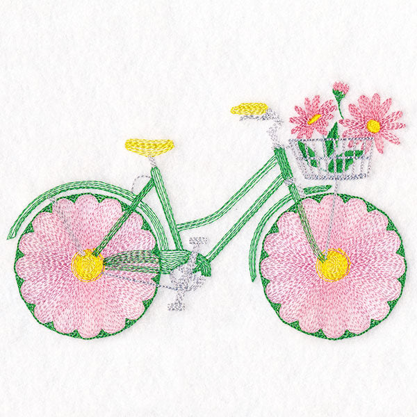 Fruit and Flowers Bicycle - Daisies