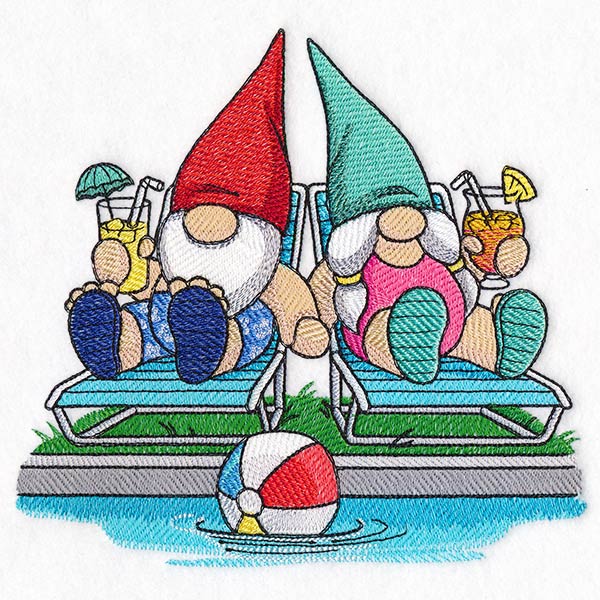 Poolside Relaxation Gnomes
