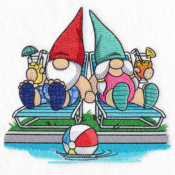 Poolside Relaxation Gnomes