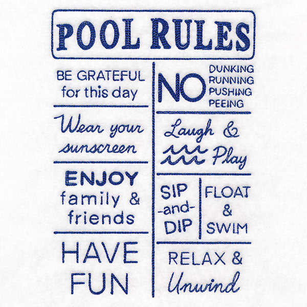Pool Rules