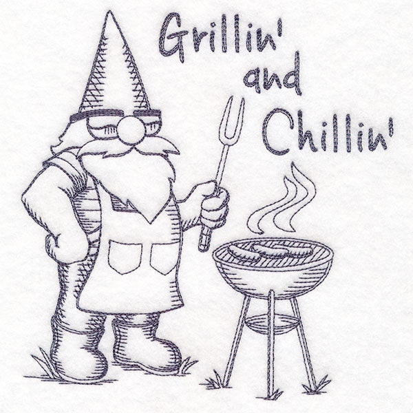 Grillin' and Chillin' Gnome