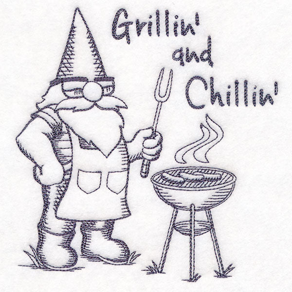 Grillin' and Chillin' Gnome