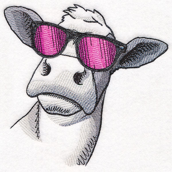 Sunshine and Sunglasses Cow