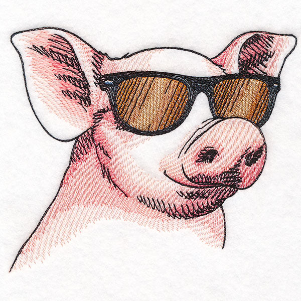 Sunshine and Sunglasses Pig