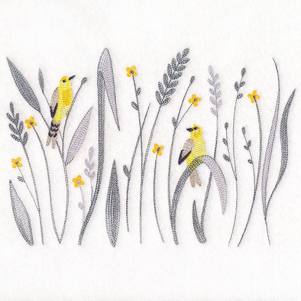 Goldfinch and Fields Border