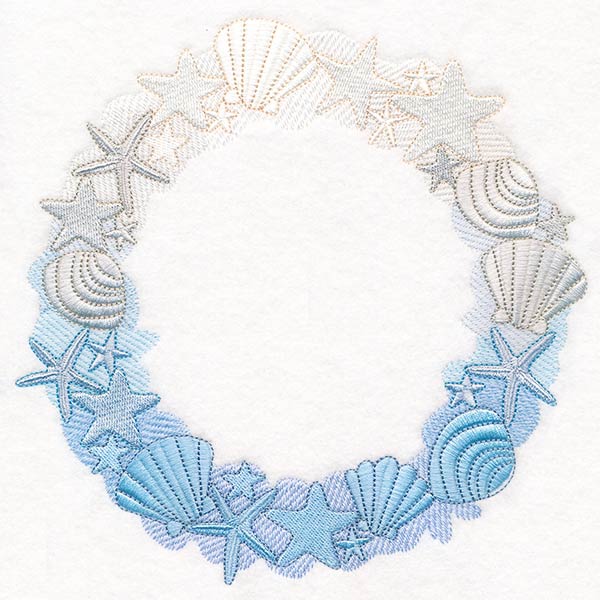 Starfish and Seashells Wreath