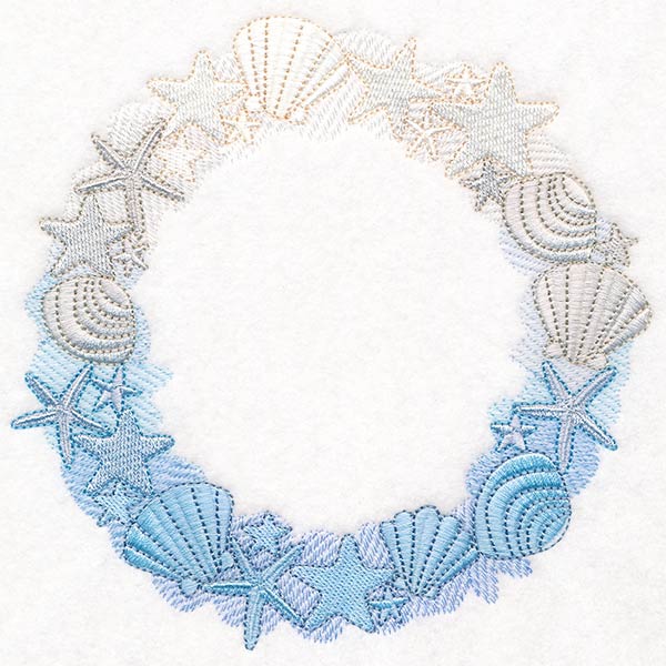 Starfish and Seashells Wreath