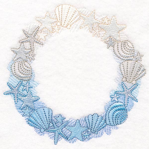 Starfish and Seashells Wreath