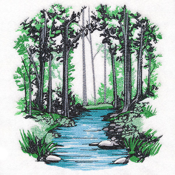Through the Woods Creek Scene