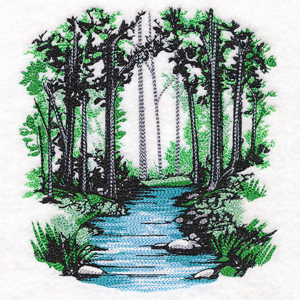 Through the Woods Creek Scene