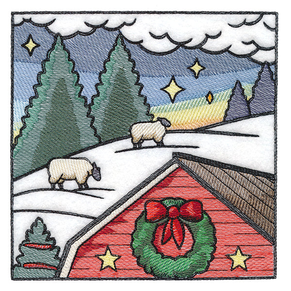 Christmas on the Farm Scene - Block 2