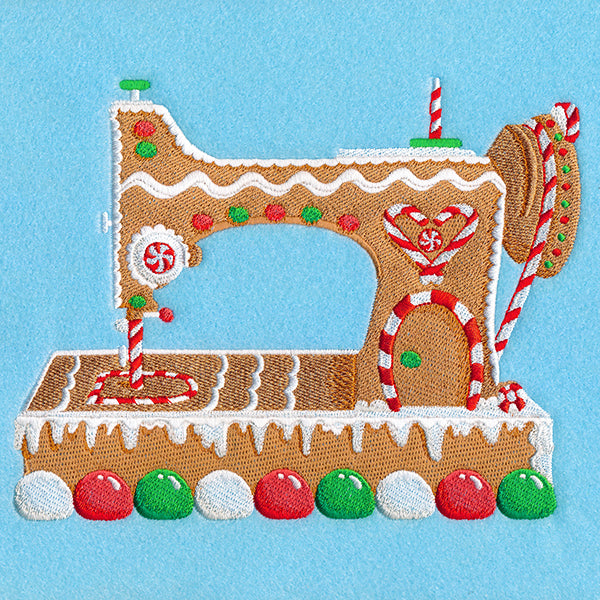 Christmas Gingerbread Sewing Machine