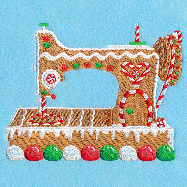 Christmas Gingerbread Sewing Machine