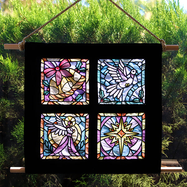 Stained Glass Christmas - Dove
