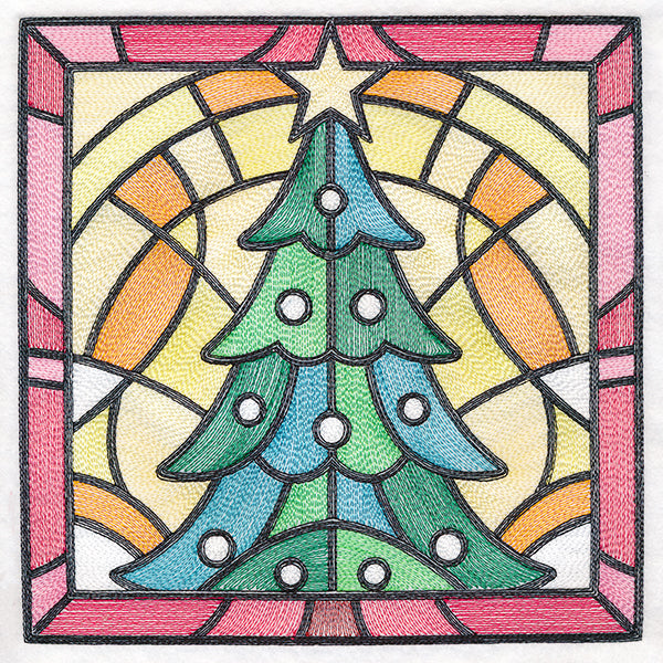 Stained Glass Christmas - Tree