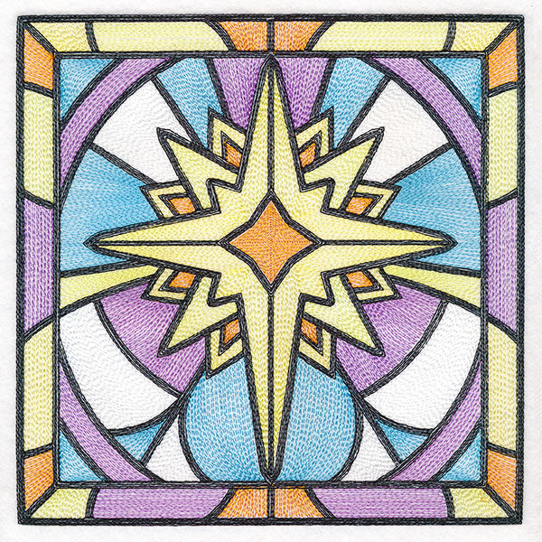 Stained Glass Christmas - Star of Bethlehem