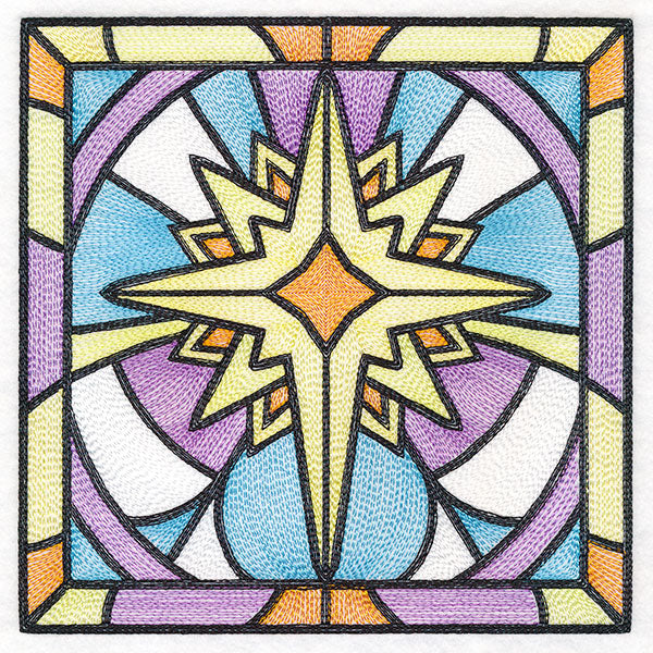 Stained Glass Christmas - Star of Bethlehem