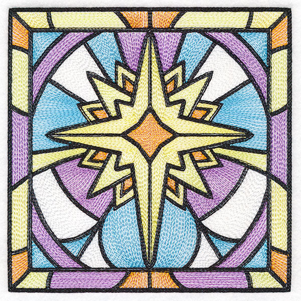 Stained Glass Christmas - Star of Bethlehem