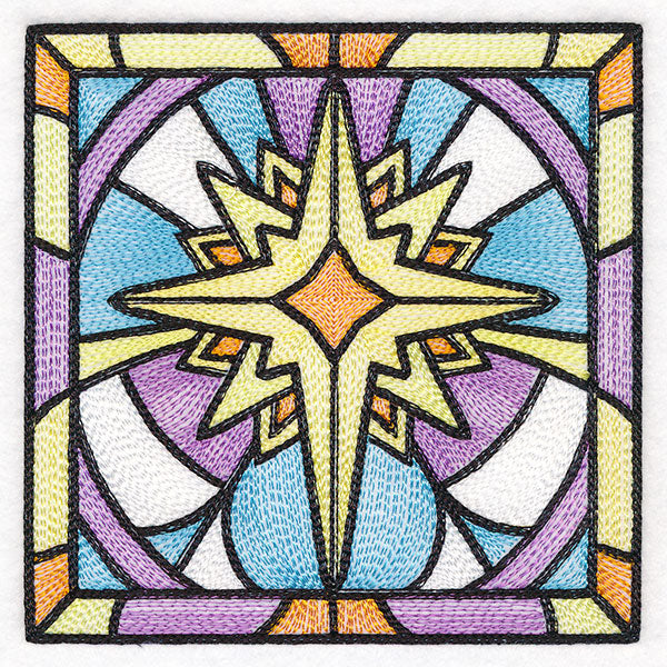 Stained Glass Christmas - Star of Bethlehem