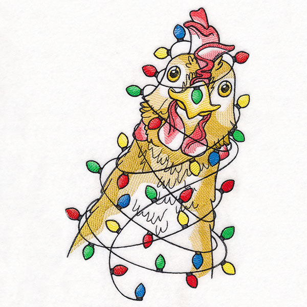 Plucky Christmas Lights Chicken