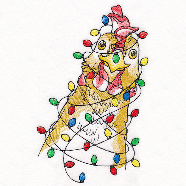 Plucky Christmas Lights Chicken