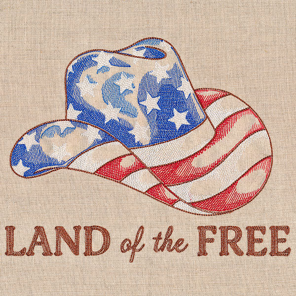 Land of the Free Americana Cowboy Hat
