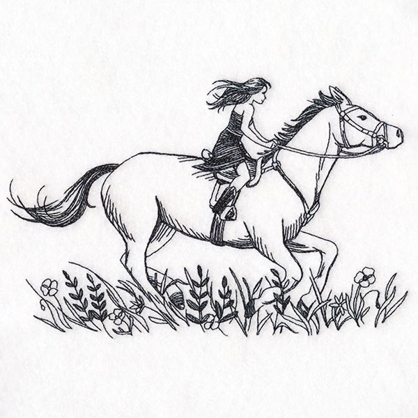 Ride Wild Horse and Girl