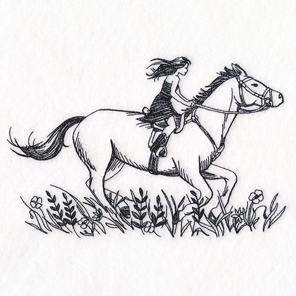 Ride Wild Horse and Girl