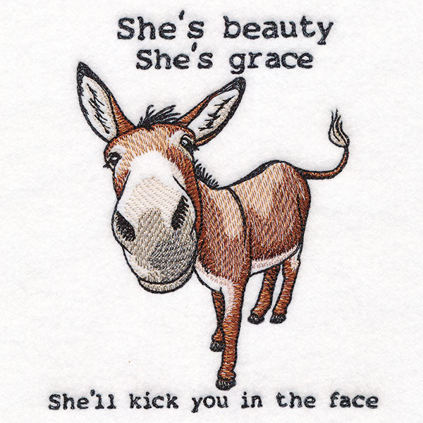 She'll Kick You in the Face Donkey