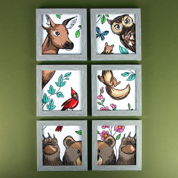 Woodland Animal Friends Window Scene - Cardinal