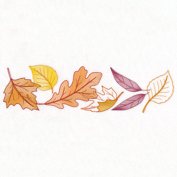 Festive Harvest Leaf Border