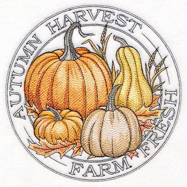 Autumn Harvest Pumpkins Stamp
